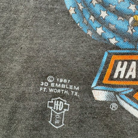 1987s 3D EMBLEM HARLEY DAVIDSON TEE