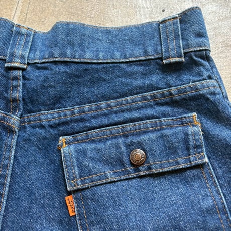 70s levi's bush denim short pants