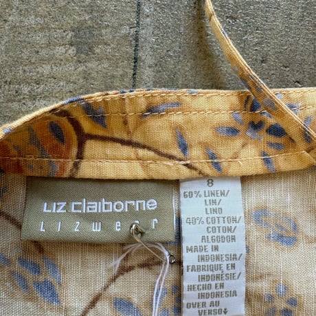 リネン　コットンY2K LizClaiborne  ２WAY キャミワンピ