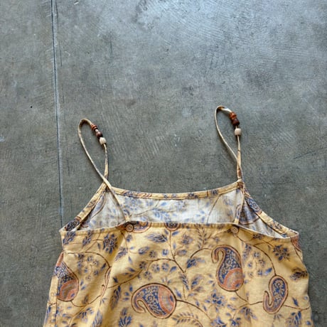 リネン　コットンY2K LizClaiborne  ２WAY キャミワンピ