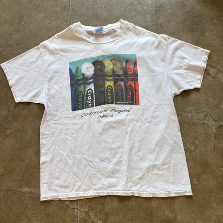 92s vintage Colored People art TEE