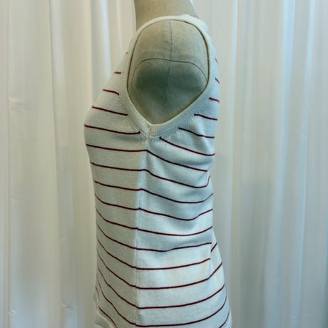 LACOSTE ボーダー　ニットタンク