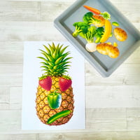 【データのみ】野菜でアート①②