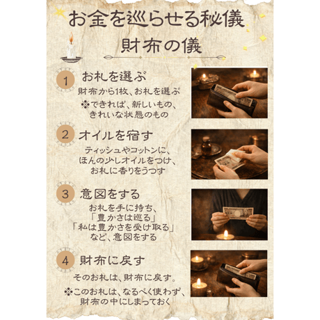 豊かさの秘油