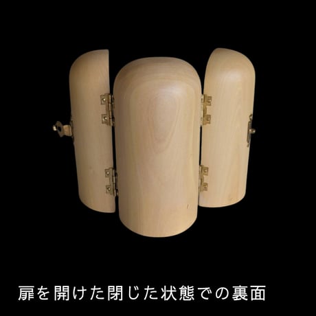 千手観音像 観音開き｜日常にある小さな祈りの木彫り仏像（1点物）