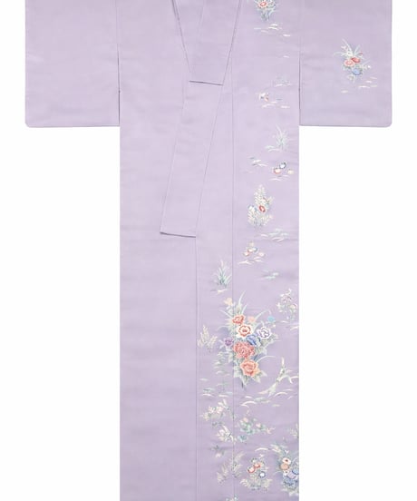 訪問着　手描き友禅 花草文｜らくらく着物