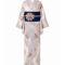 洗える着物×2部式名古屋帯セット|桜と扇面が彩る上品和装コーデ | らくらく着物 らくらく帯