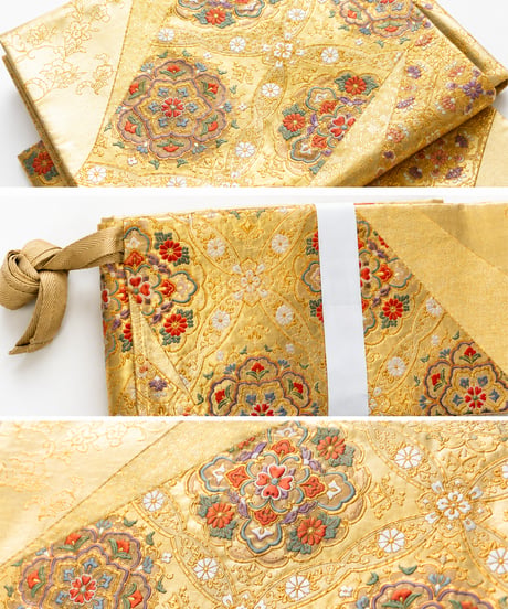 2部式袋帯 | 華紋唐花 金彩袋帯｜優彩更紗文様の上品フォーマル帯|らくらく着物 らくらく帯