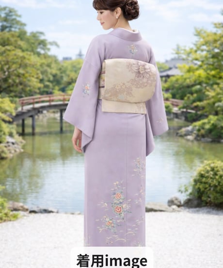 訪問着　手描き友禅 花草文｜らくらく着物
