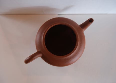 老茶壷 朱泥(2)