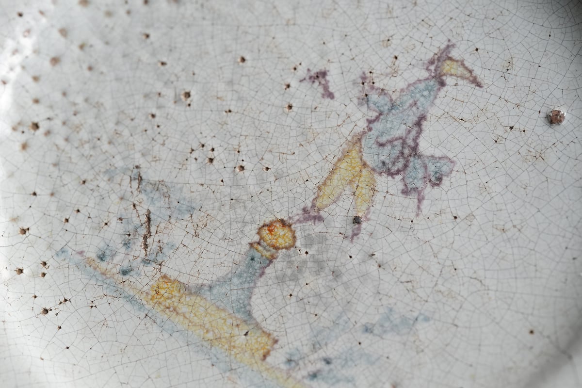 1800年代（19世紀）キュノワール 絵付け花リム皿 / フランス | KOHEI YABE