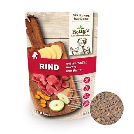 ベティおばあちゃんのドッグフード 牛肉とじゃがいものブイヨン煮込み  for Dog