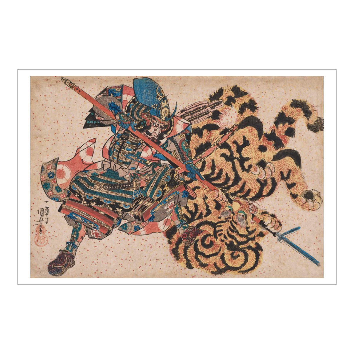 豊臣ポストカード（加藤清正虎狩） | 豊臣黄金堂