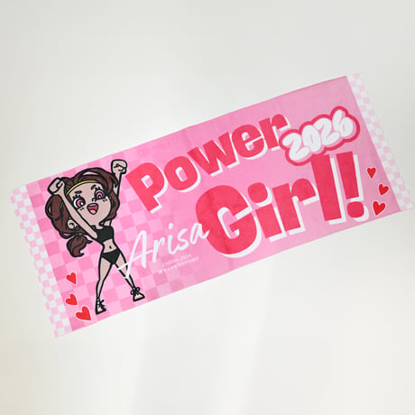 「GIRL Power」フェイスタオル