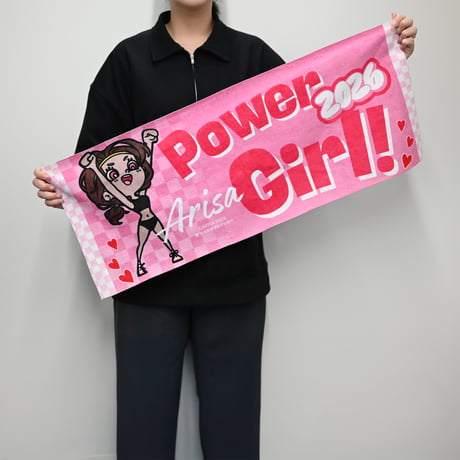 「GIRL Power」フェイスタオル