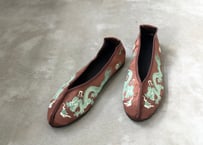 チャイナシューズ（茶）