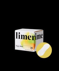 パンティライナー20枚入　limerime(ライムライム) 竹由来のトップシート おりものシート20枚入り