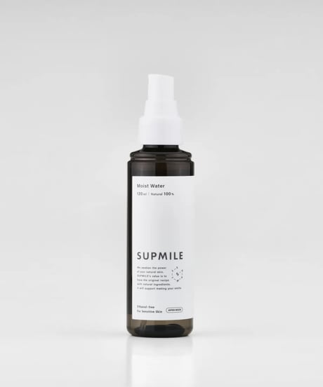 SUPMILE（サプミーレ）モイストウォーター（化粧水） 120ml　Vegan　エタノールフリー　天然由来成分100％