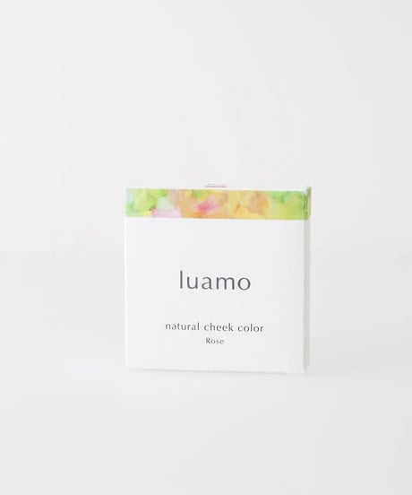 luamo 【ルアモ　ナチュラルチークカラー　コーラル】　しっとり繊細な血色　【オーガニックコスメ第三者認証NATRUE取得】