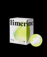 昼用スリム 24cm 10枚入 バンブーサニタリーパッド limerime(ライムライム)ビオ ナプ