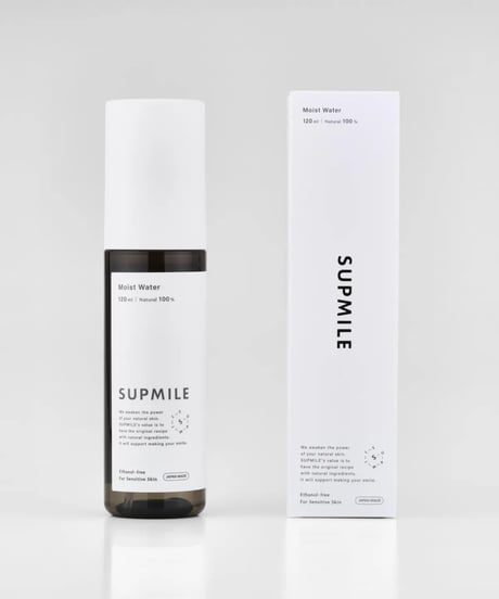 SUPMILE（サプミーレ）モイストウォーター（化粧水） 120ml　Vegan　エタノールフリー　天然由来成分100％