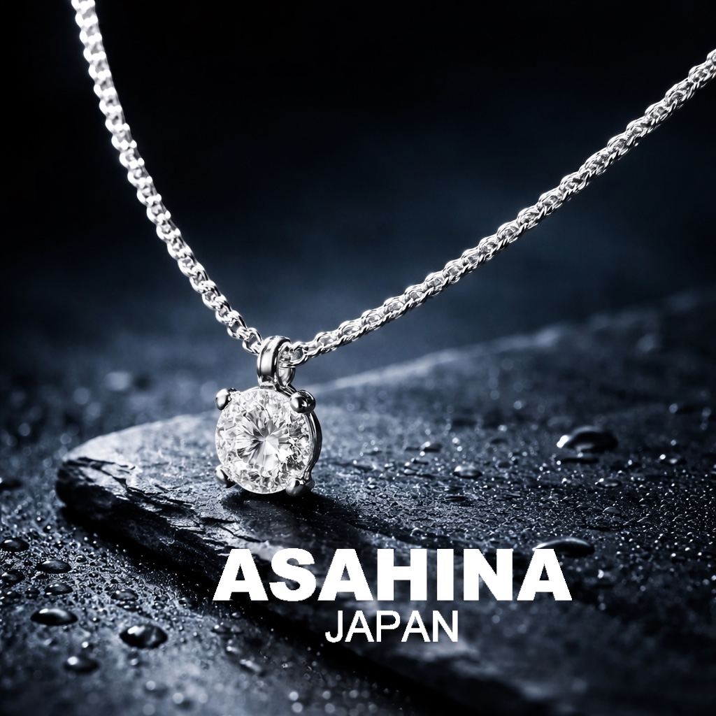 ASAHINA 8mm モアサナイト ネックレス SV925シルバー | ASAHINA J