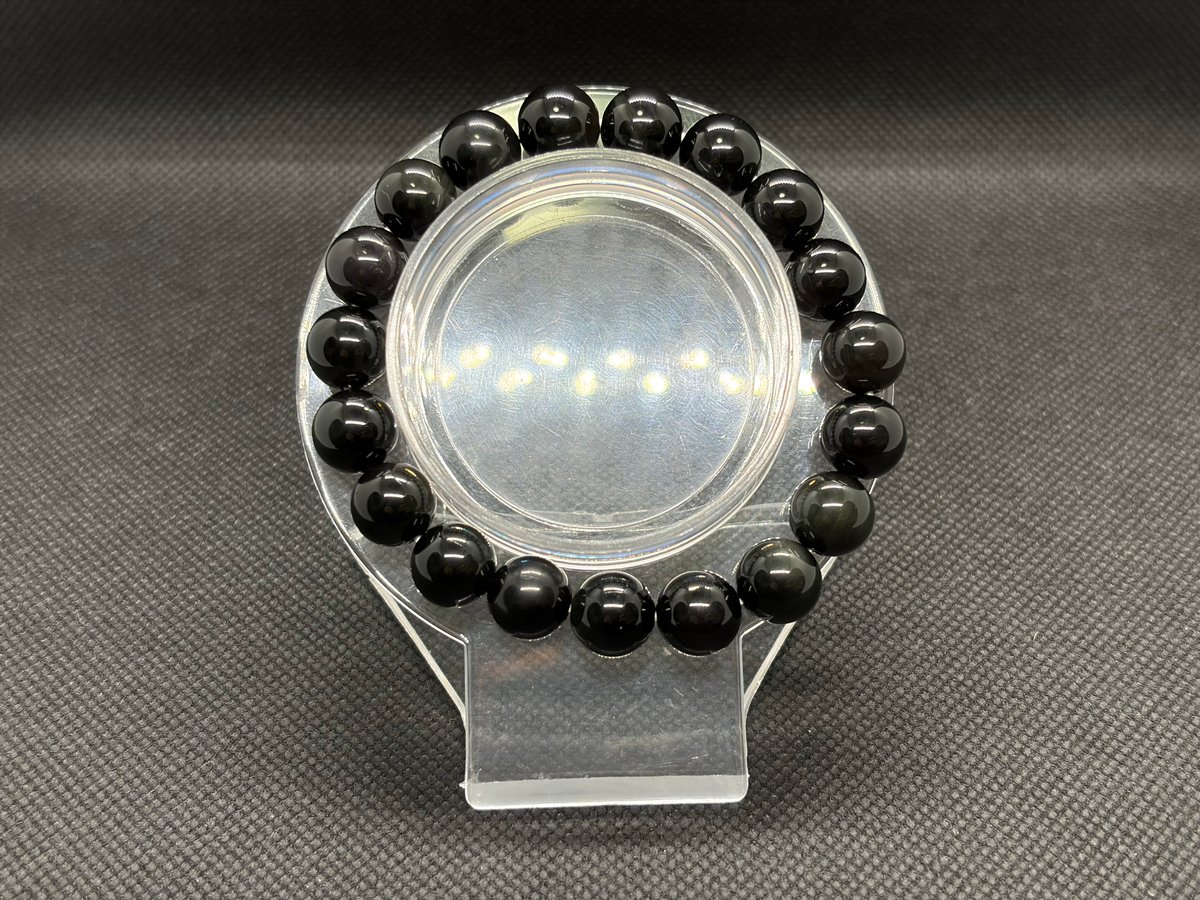 0113】レインボーオブシディアン10mmブレスレット☪️16.5cm | Pierre n