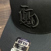GOODS｜LQID CAP - “BLACK x BLACK" Logo design by KEN THE FLATTOP