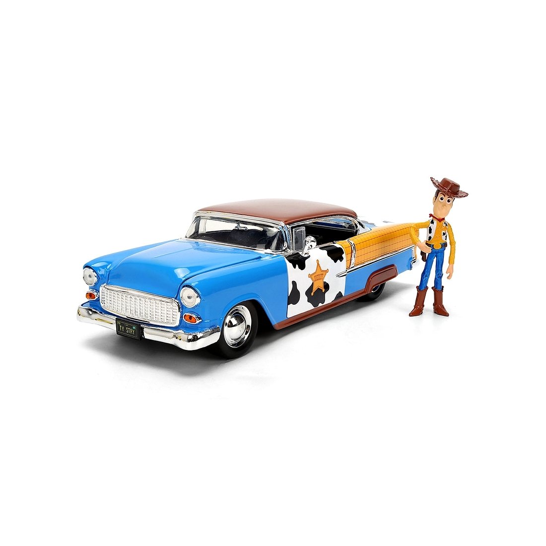 JADA 　トイ・ストーリー　ウッディ &　RC　1955シボレー・ベルエア ジャダトイズ 1/24 トイ・ストーリー ウッディ フィギュア & 1955