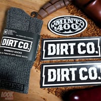 DIRT CO. ダート社 ロゴ ソックス 靴下 ワッペン パッチ & デカール ステッカー セット DIRT00002