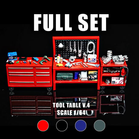 1/64 ツールテーブル ワークベンチ V.4 セット Tool Table - TTV4-00001