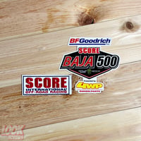SCORE スコア インターナショナル ロゴ ワッペン パッチ & BAJA500 デカール ステッカー SI00005