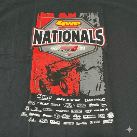 Ultra4 USA 2020 4WP Nationals アメリカン オフロード レース イベント Tシャツ (XL) Ultra4-00001