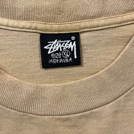 90s STUSSY "STÜSSY GEAR" プリントTシャツ 黒タグ