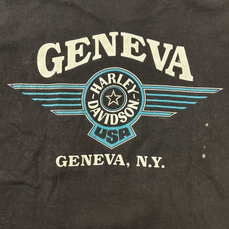 90s HARLEY-DAVIDSON GENEVA, N.Y. Tシャツ