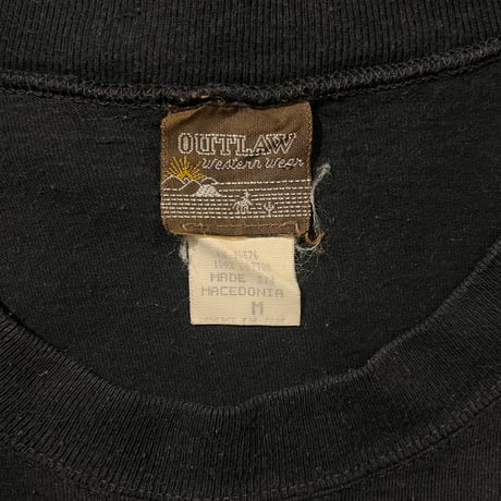 90s～ OUTLAW "ウイングフット" ポケットTシャツ