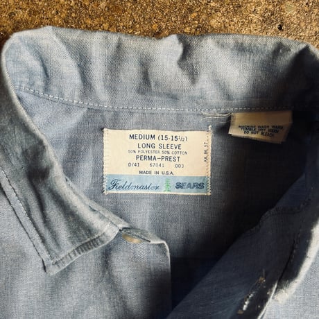 70s SEARS Fieldmaster シャンブレーシャツ