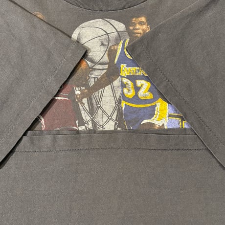 90s SALEM 1991 NBA FINALS BULLS LAKERS プリントTシャツ