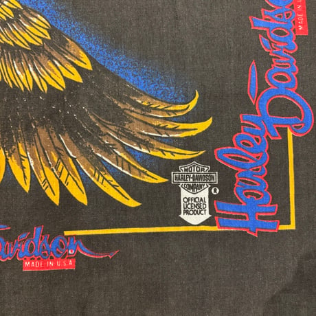 80s～90s HARLEY-DAVIDSON THE EAGLE SOARS ALONE バンダナ