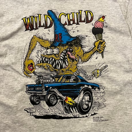 90s RAT FINK "WILD CHILD" プリントTシャツ