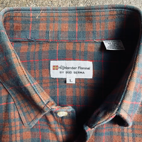 The Highlander Flannel by BUD BERMA ネルシャツ