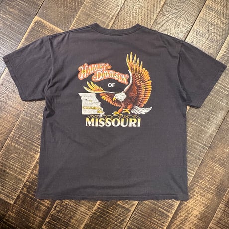 80s HARLEY-DAVIDSON HAWG WILD MISSOURI Tシャツ