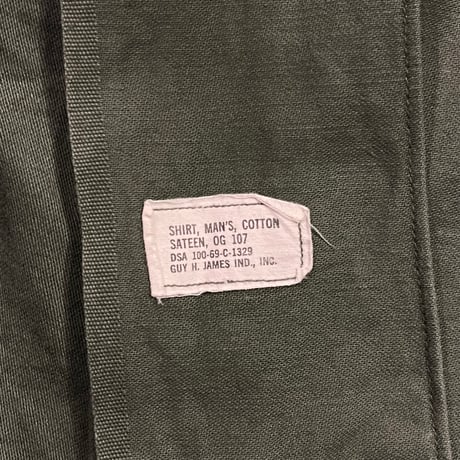 60s US.AIR FORCE OG 107 Sateen Shirts "Short Sleeve Custom"