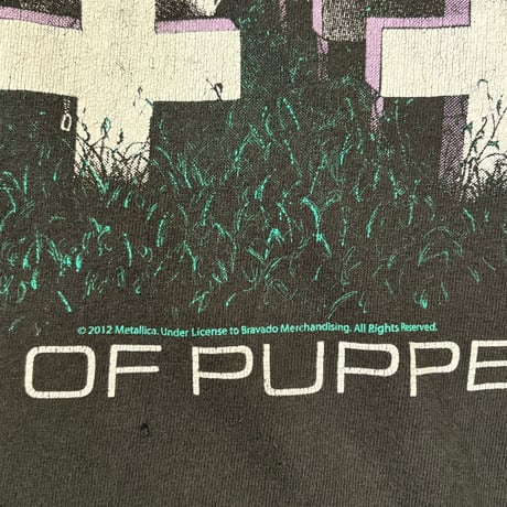10s METALLICA "MASTER OF PUPPETS" バンドTシャツ