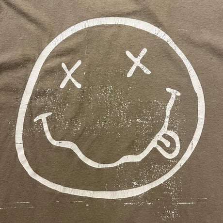 10s NIRVANA "Smiley Face" バンドTシャツ