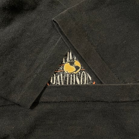90s Harley-Davidson "HEARTLAND" ロングスリーブヘンリーTシャツ