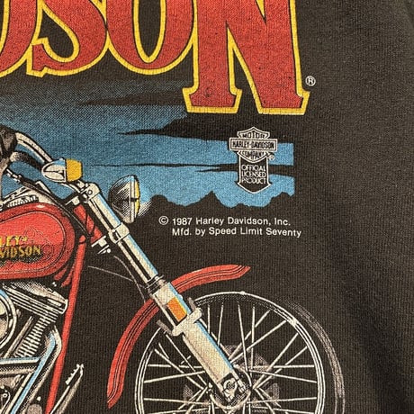 80s Harley-Davidson SOFTAIL プリントスウェット