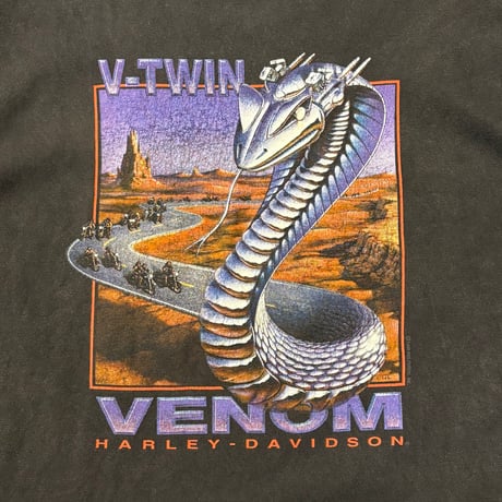 90s HARLEY-DAVIDSON V-TWIN VENOM スリーブレスTシャツ