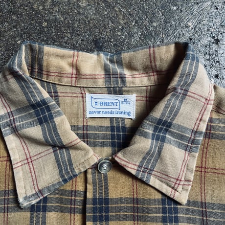 70s BRENT ボックスシャツ