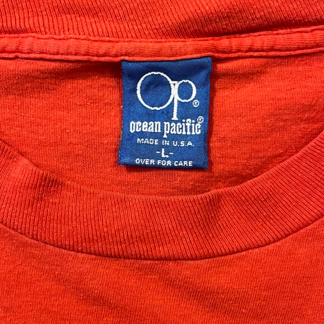 80s Ocean Pacific サーフプリンントTシャツ